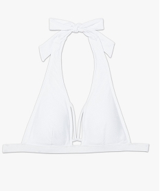 haut de maillot de bain femme forme triangle blanc haut de maillots de bainA639601_4