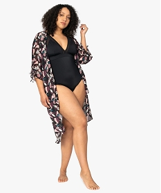 GEMO Kimono de plage pour femme à imprimé Imprimé