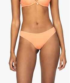 tanga femme en microfibre et dentelle (lot de 2) orangeA643001_1