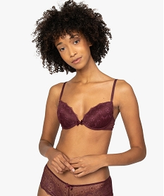 GEMO Soutien-gorge à bonnets coqués en dentelle Brun