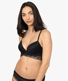 GEMO Soutien-gorge push-up avec tour de buste en dentelle Noir