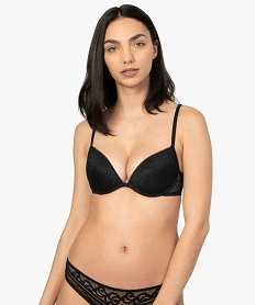 GEMO Soutien-gorge femme à dos fantaisie Noir