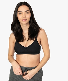 GEMO Soutien-gorge dallaitement en coton biologique Noir