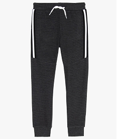 GEMO Pantalon de jogging garçon avec bandes sur les hanches Gris