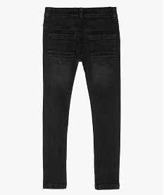 jean coupe skinny extensible 5 poches garcon noirA662501_2