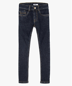 GEMO Jean coupe skinny extensible 5 poches garçon Bleu