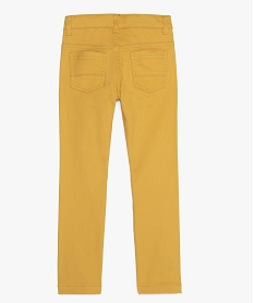 pantalon garcon 5 poches twill stretch jauneA663601_3