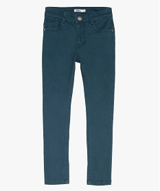 pantalon garcon coupe skinny en toile extensible bleuA663801_1