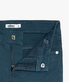pantalon garcon coupe skinny en toile extensible bleuA663801_2