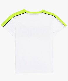 tee-shirt garcon pour le sport avec motif fantaisie blancA673901_2