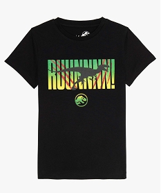 GEMO Tee-shirt garçon avec inscription colorée - Jurassic World Noir
