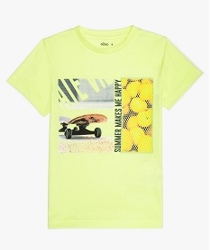 GEMO Tee-shirt garçon avec motif en relief Jaune