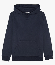 GEMO Sweat garçon à capuche avec poche kangourou noir chine