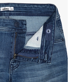 bermuda garcon en jean delave avec revers bleuA683501_3