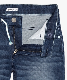 bermuda garcon en jean extensible avec ceinture cordon bleuA684001_2