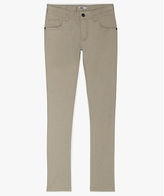 pantalon garcon coupe skinny en toile extensible beigeA684301_1