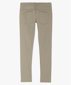 pantalon garcon coupe skinny en toile extensible beigeA684301_3