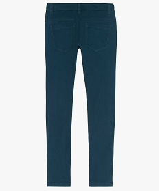 pantalon garcon coupe skinny en toile extensible bleuA684501_3