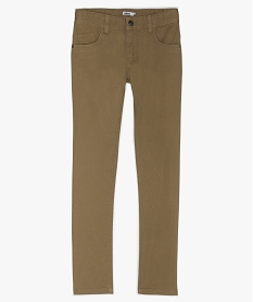 pantalon garcon coupe skinny en toile extensible orangeA684601_1