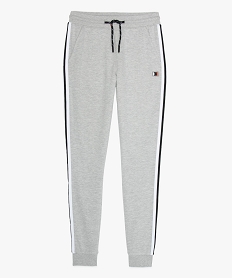 pantalon de jogging garcon avec bandes bicolores grisA686601_1