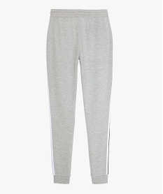 pantalon de jogging garcon avec bandes bicolores grisA686601_2