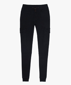 GEMO Pantalon de sport garçon avec poches à rabat Noir