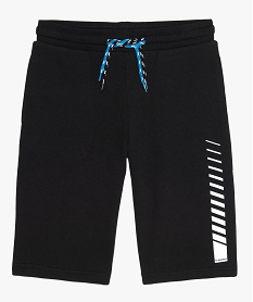 GEMO Bermuda garçon sportswear à taille élastiquée Noir