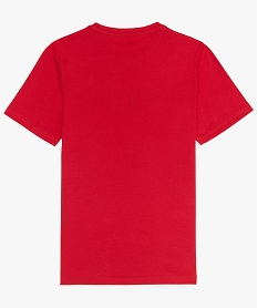 tee-shirt garcon avec motif sur lavant rougeA690201_2
