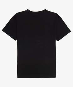 tee-shirt garcon avec motif sur lavant noirA690501_2