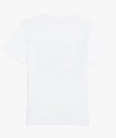 tee-shirt garcon a manches courtes avec imprime devant blancA690701_2