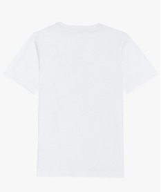 tee-shirt garcon a manches courtes avec imprime devant blanc tee-shirtsA690801_2