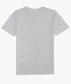 tee-shirt garcon a manches courtes avec imprime devant grisA690901_2