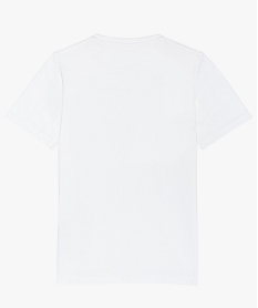 tee-shirt garcon avec inscription sur le theme jeu video blancA692001_2