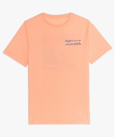 tee-shirt garcon avec motifs et inscriptions estivales orangeA692801_1