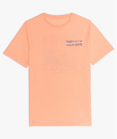 GEMO Tee-shirt garçon avec motifs et inscriptions estivales orange vif
