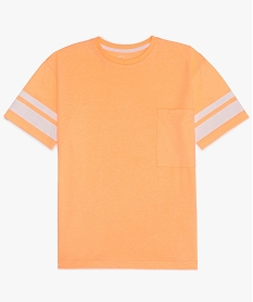 tee-shirt garcon fluo a manches courtes orange tee-shirtsA694101_1
