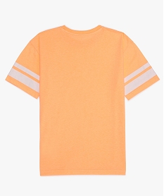 tee-shirt garcon fluo a manches courtes orangeA694101_2