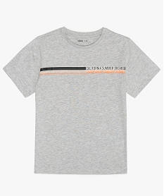 GEMO Tee-shirt garçon à manches courtes imprimé Gris