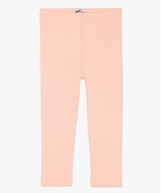 GEMO Leggings fille longueur mollet contenant du coton bio Rose