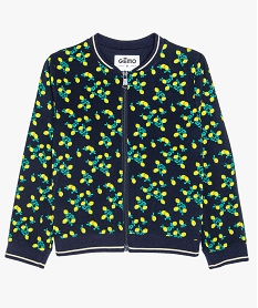 GEMO Blouson fille léger à motifs et paillettes Multicolore