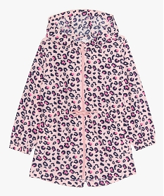 GEMO Veste fille déperlante à motif animalier Multicolore