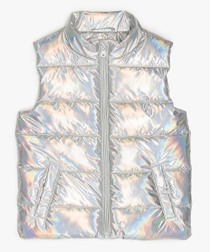 LING.HAUT ECRU BLOUSON ARGENT