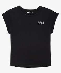 SWEAT ECRU TEE-SHIRT BLACK