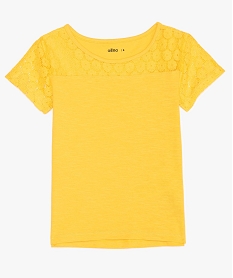 TEE-SHIRT VERT D'EAU SANS GENRE JAUNE