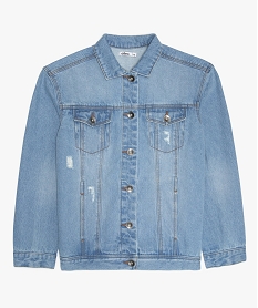 TEE-SHIRT BLEU VESTE STONE