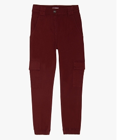 GEMO Pantalon fille imprimé coupe baggy Orange