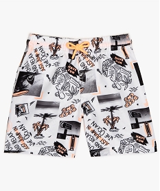 GEMO Short de bain garçon imprimé streetwear Imprimé