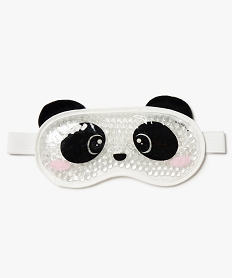 GEMO Masque yeux femme en gel relaxant à motif panda Noir