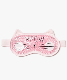 GEMO Masque yeux femme en gel relaxant à motif chat Rose