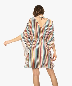 robe de plage femme avec large decollete imprime vetements de plageA762701_3